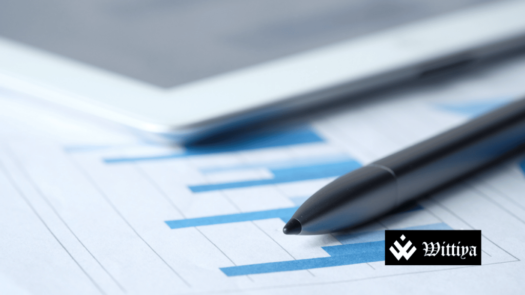 A financial report with a pen, symbolizing the key differences between Futures and Options trading.