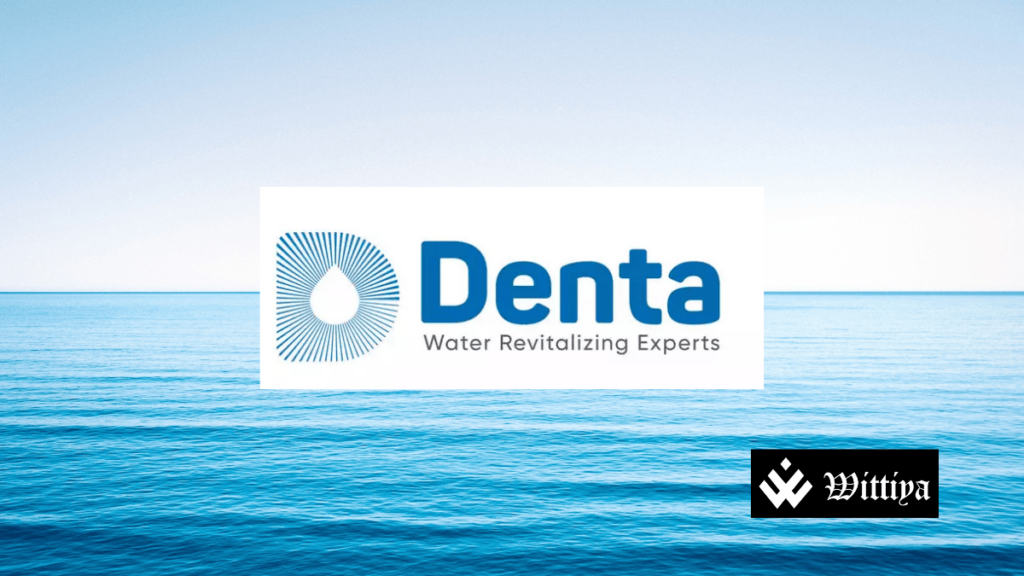 Denta Water and Infra logo highlighting IPO subscription status and Grey Market Premium (GMP) trends.