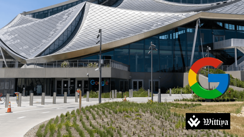 Google building representing Alphabet Inc.'s market cap loss following weak Q4 results