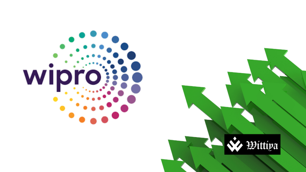 Wipro logo representing stock market performance on January 22, 2025.