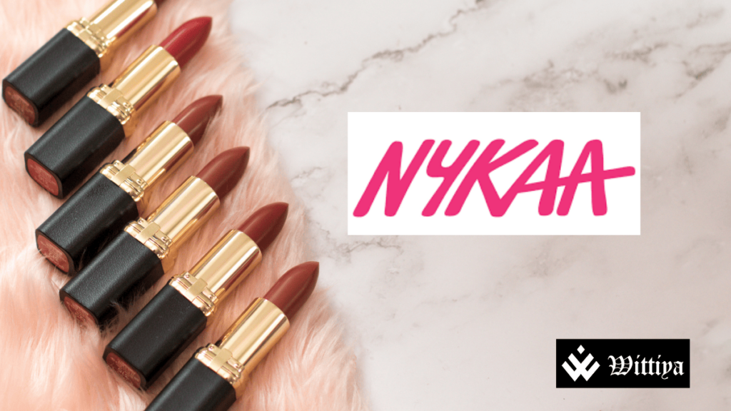 Nykaa logo showcasing Q3FY25 net profit growth to ₹26.12 Crore