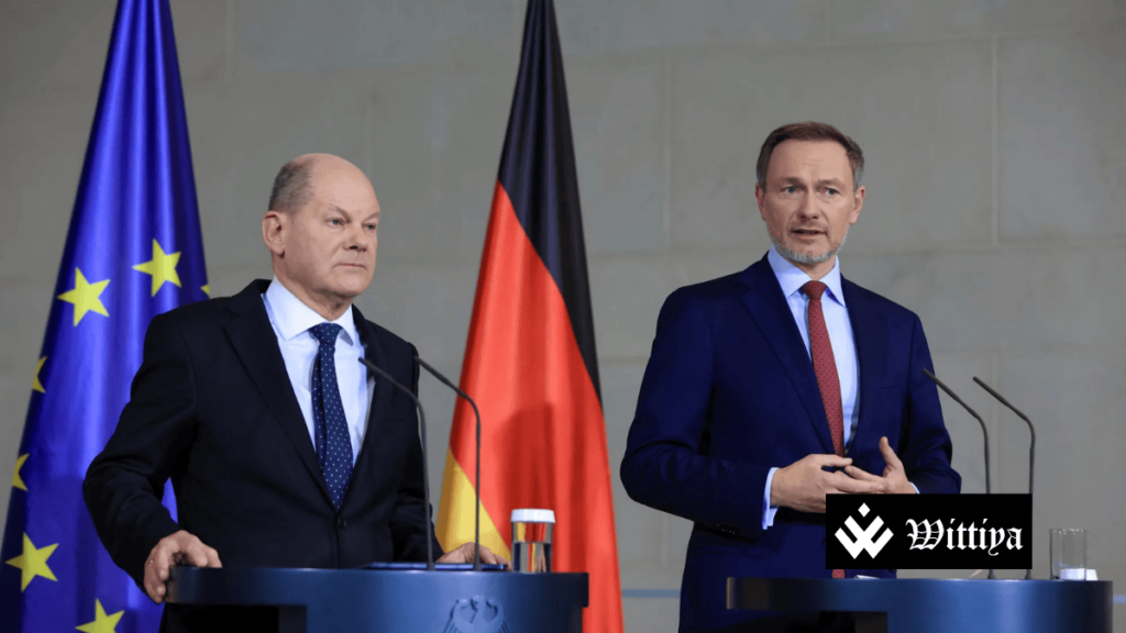 German and EU flags representing Germany’s support for joint EU defense bonds to assist