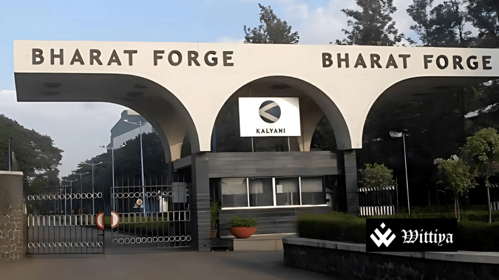 Bharat Forge showcasing its role in India's growing defence manufacturing sector.