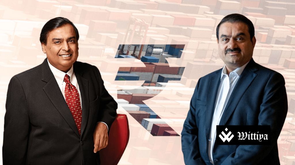 Mukesh Ambani and Gautam Adani, representing the competition for the top spot in India's Rich List 2025.