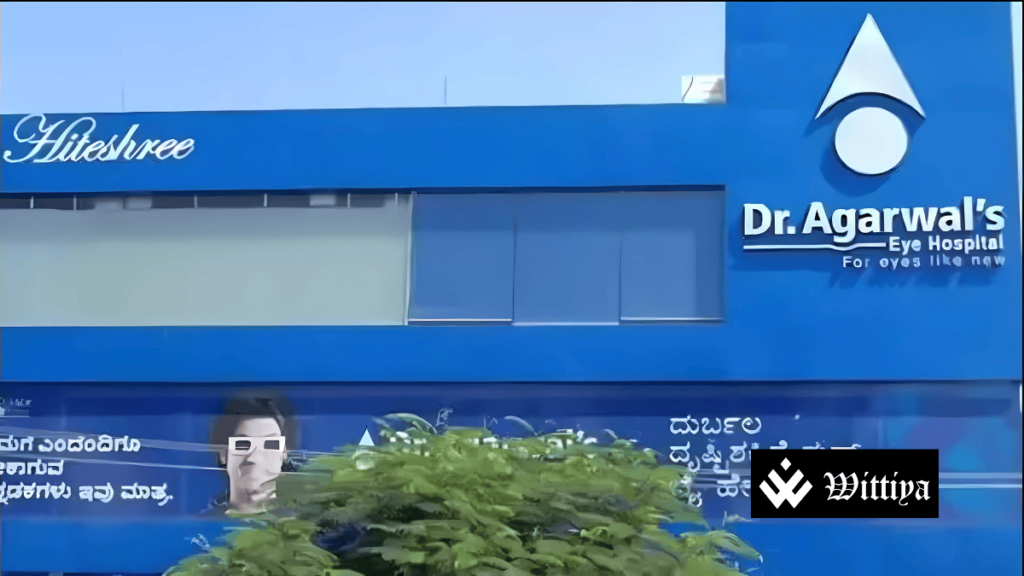 Dr. Agarwal’s Healthcare building with IPO subscription announcement.