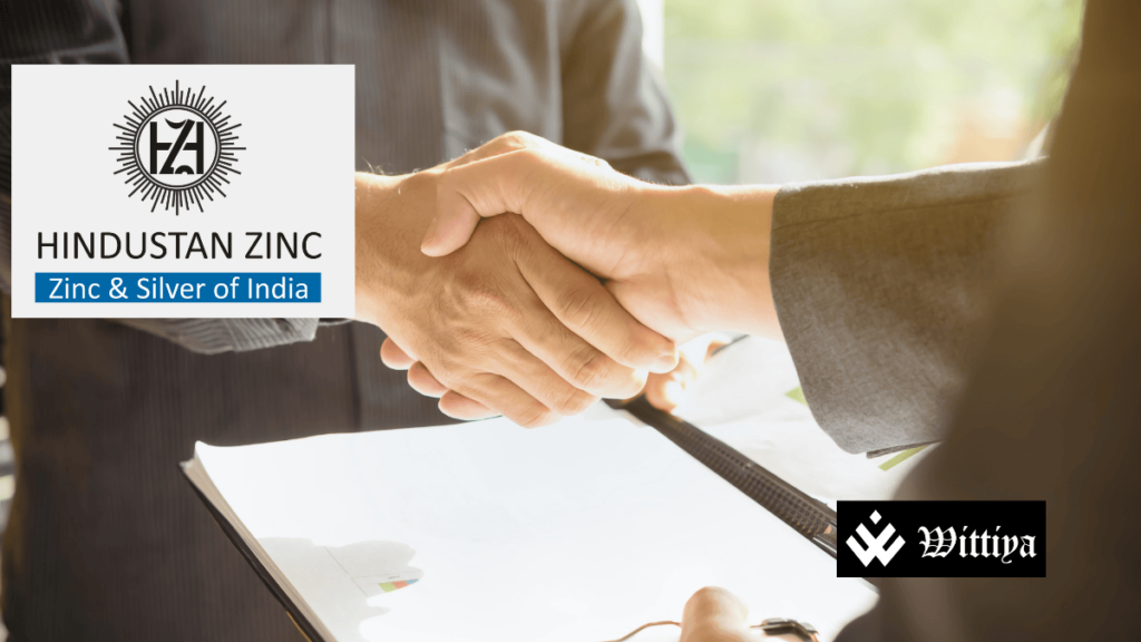 Hindustan Zinc logo representing its ₹500 crore investment in renewable energy.