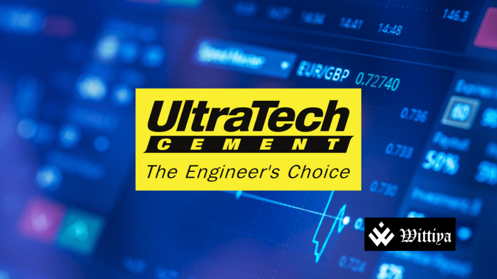 UltraTech logo with stock market volatility on March 25, 2025