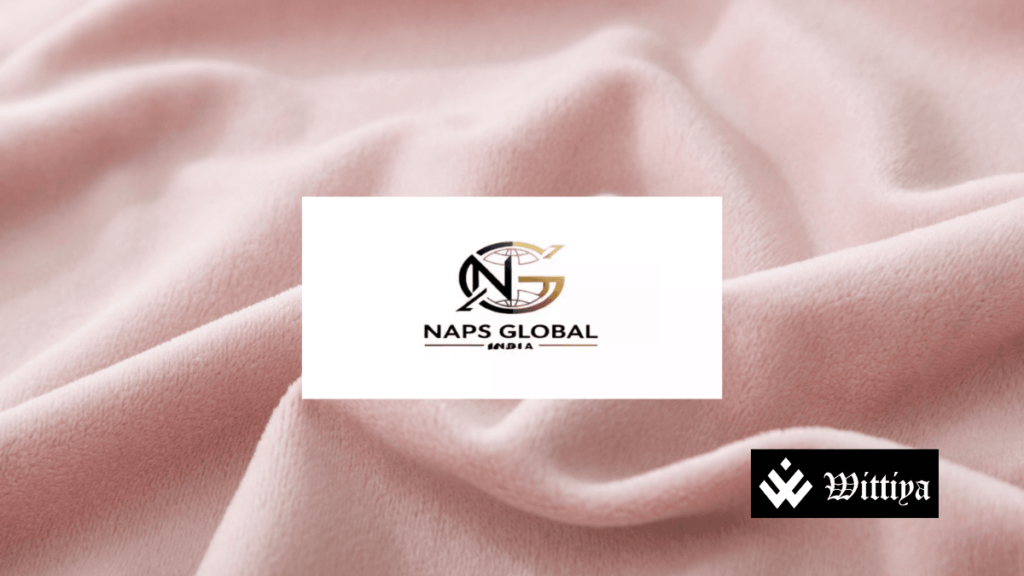 NAPS Global India logo representing its strong 20% premium stock market debut.