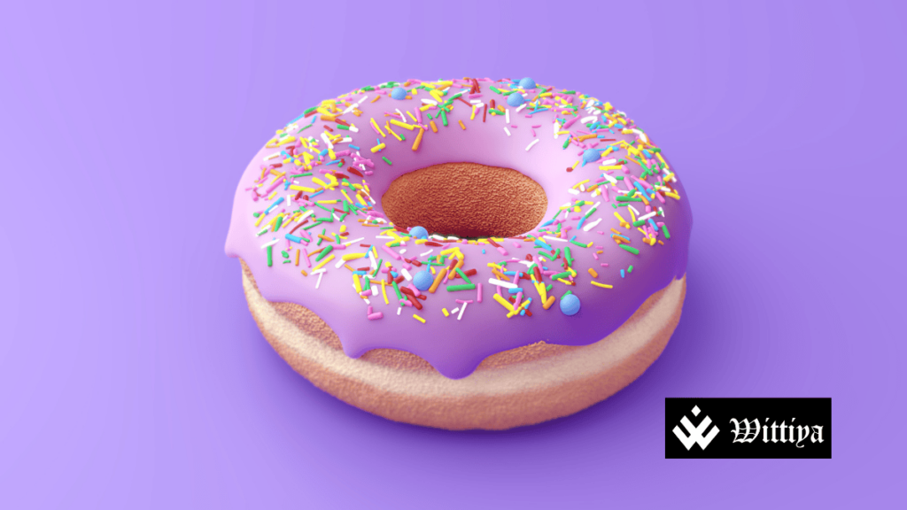 A donut on a plate, representing the Bombay High Court’s ruling on MOD’s ₹100 crore GST tax case.