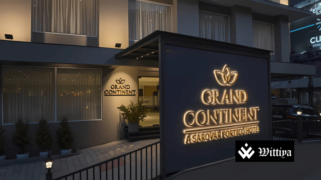 Grand Continent Hotels building, representing the company's IPO launch on March 20.