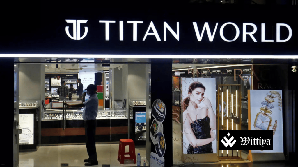 Titan Company logo representing its anticipated 25% revenue growth in Q3 FY25.
