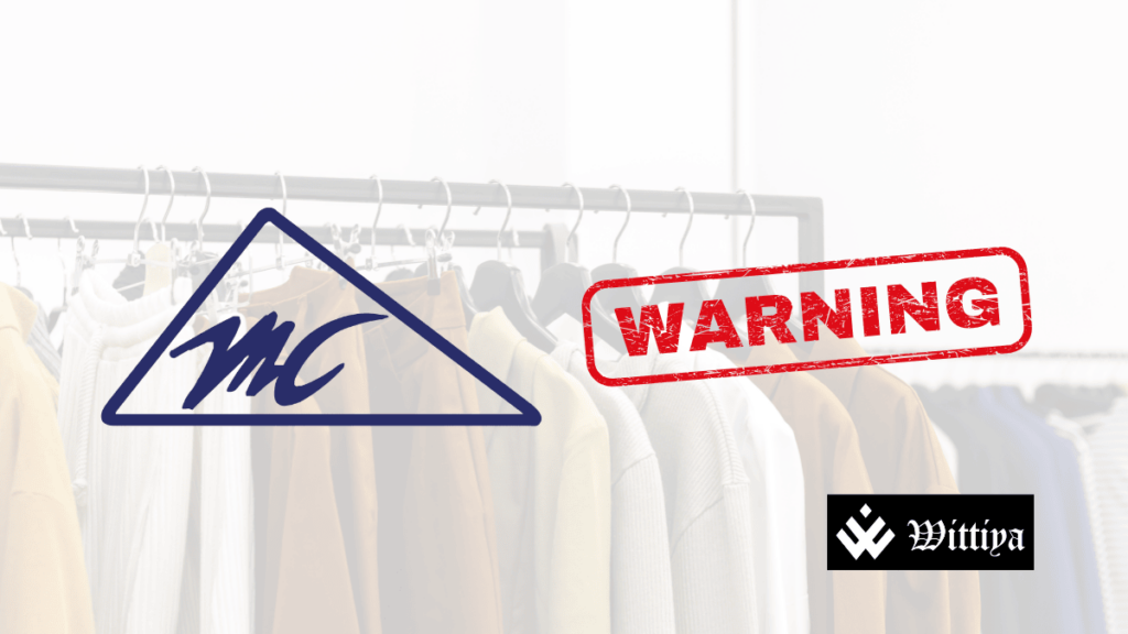 Monte Carlo logo with a warning stamp issued by NSE