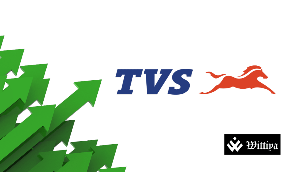 TVS logo representing the company's market performance on March 3.