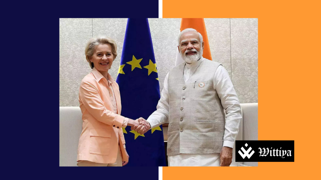Indian and EU leaders discussing environmental laws and trade regulations affecting Indian exports.