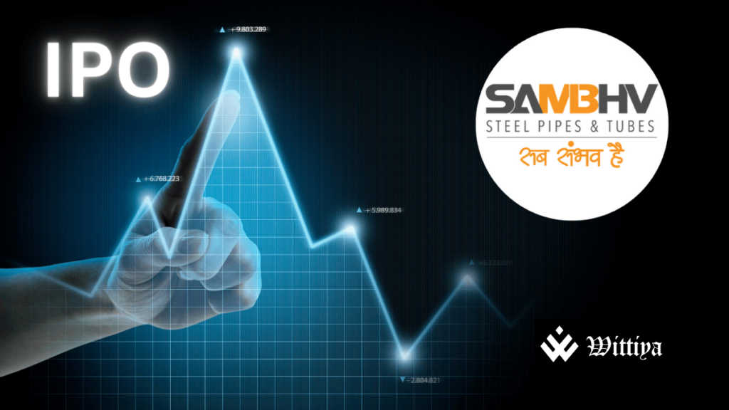 Logos of Varindera Constructions and Sambhv Steel Tubes with SEBI IPO approval announcement.