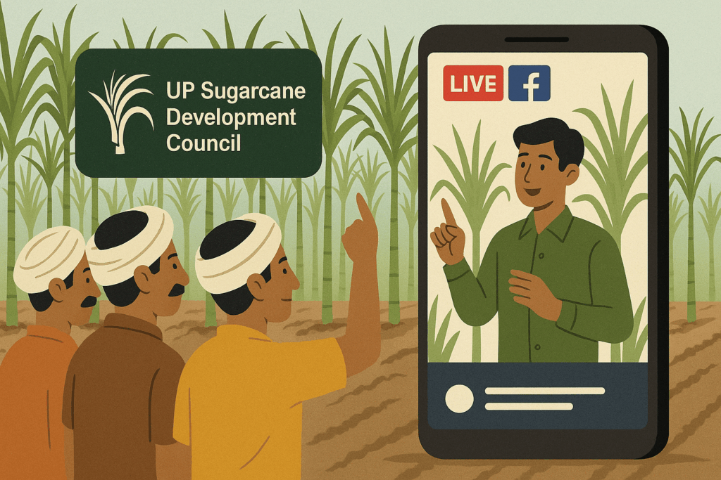 Sugarcane Development Council's digital training session for farmers via Facebook Live