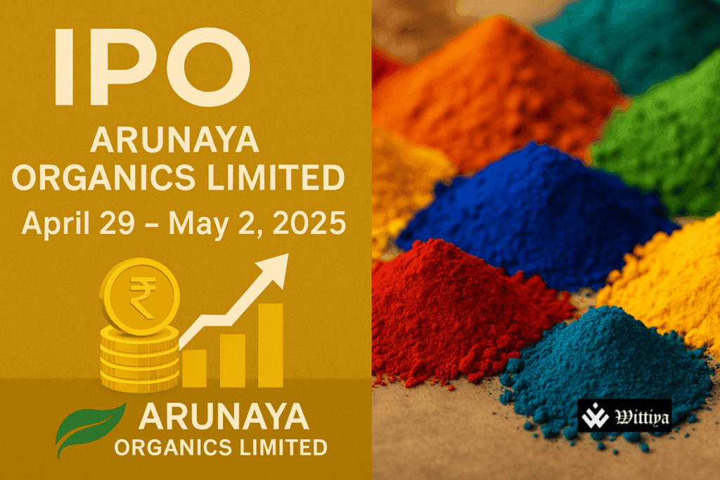 Arunaya Organics IPO 2025 logo with price band ₹55-58