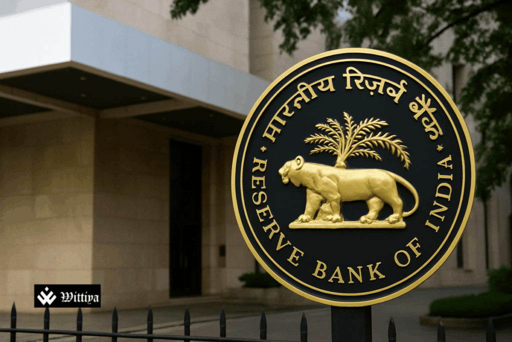 RBI logo with new FEMA penalty cap announcement