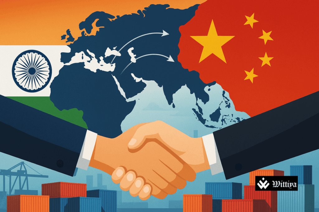 Indian and Chinese trade links supporting China’s exports to the US