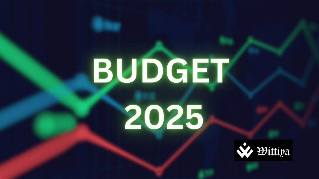 RIL, TCS, and KPIT logos with a stock market chart, symbolizing top stock picks after the Union Budget 2025.
