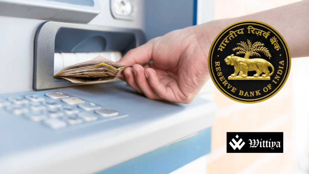 Person withdrawing cash from an ATM machine showing increased fees.