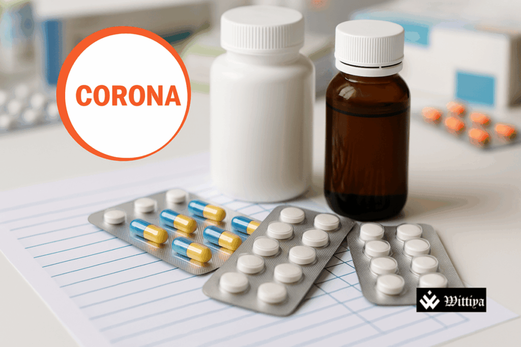 Corona Remedies logo with IPO launch graphics – ₹800 crore IPO news 2025