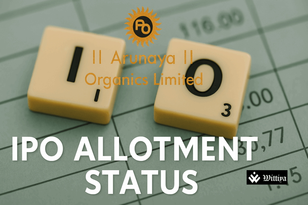 Arunaya Organics IPO allotment status check for investors