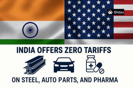 India and US flags symbolizing zero-tariff trade negotiations