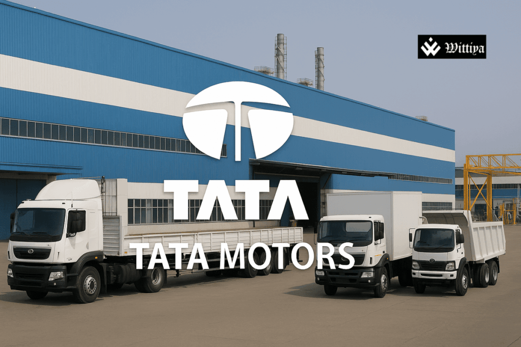 Tata Motors logo representing the company’s global restructuring and trade expansion