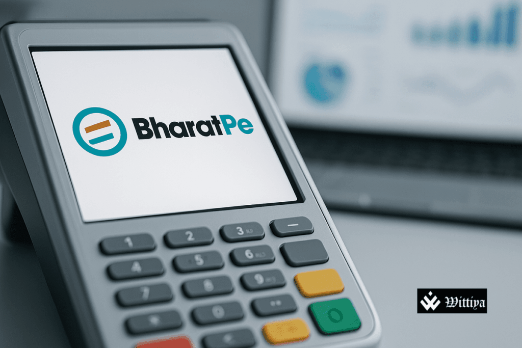 BharatPe logo representing fintech's USD 15M debt funding and focus on profitability