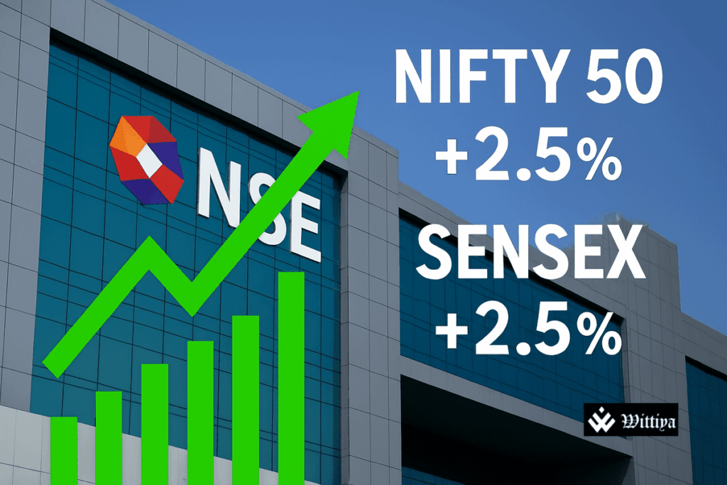 Indian stock market surges after India-Pakistan ceasefire agreement in May 2025