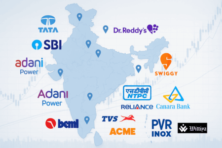 SBI and Yes Bank logos with stock market charts reflecting the impact of the SMBC deal and Tata Steel Q4 results on May 12, 2025