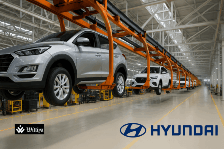 Hyundai financial report showing profit decline and revenue growth in Q4