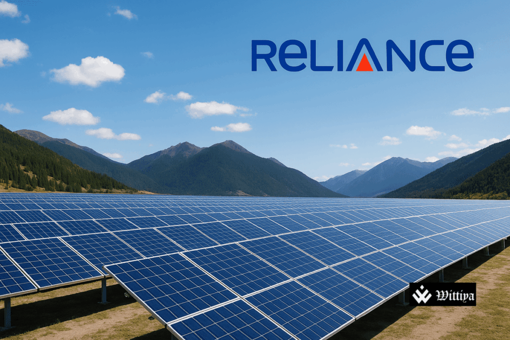 Reliance Power’s solar energy project set against Bhutan’s mountainous landscape