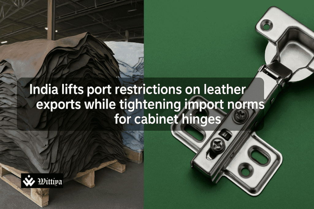 India lifts leather export restrictions and tightens import norms to promote domestic manufacturing