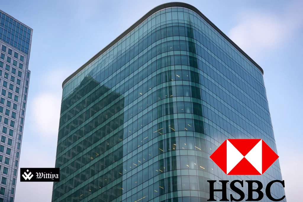 HSBC logo with "Job Cuts" headline