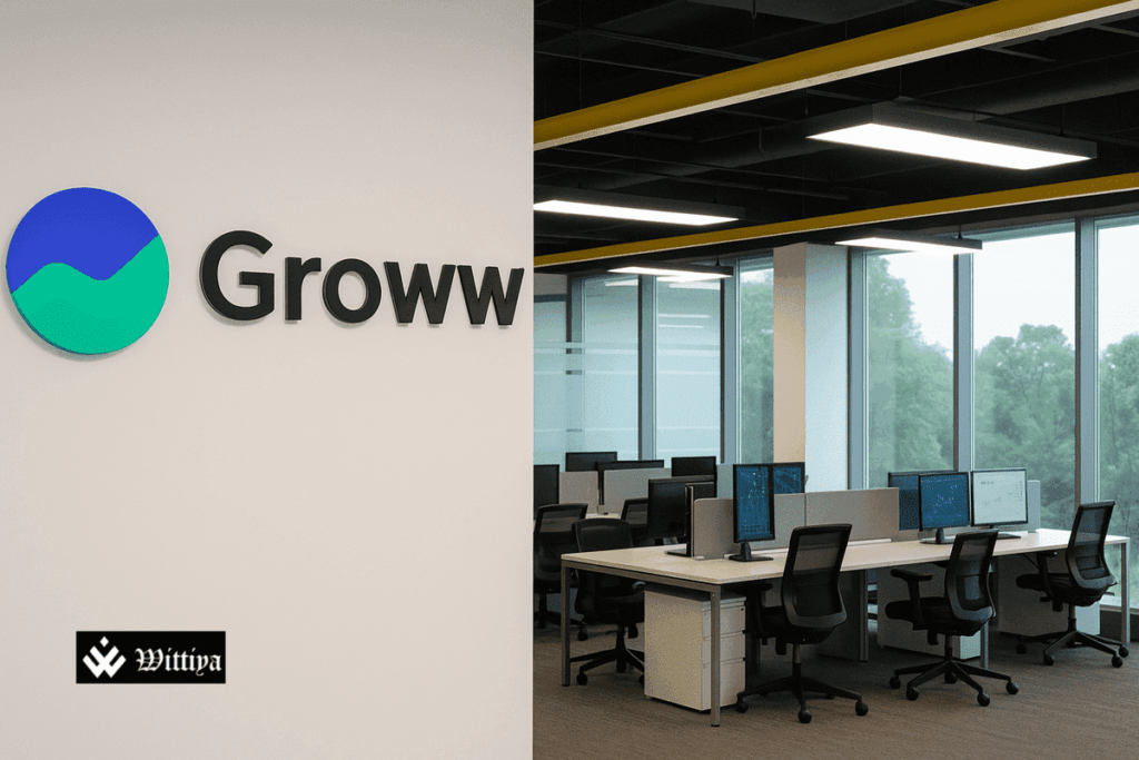 Groww mobile app interface showcasing IPO investment options, reflecting its expansion into wealth management services