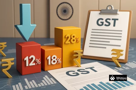 GST Council meeting discussing the elimination of the 12% tax slab to streamline India's tax structure.