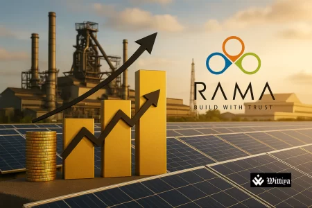 Rama Steel Tubes' solar energy project featuring steel structures and single-axis trackers in collaboration with Onix Renewable.