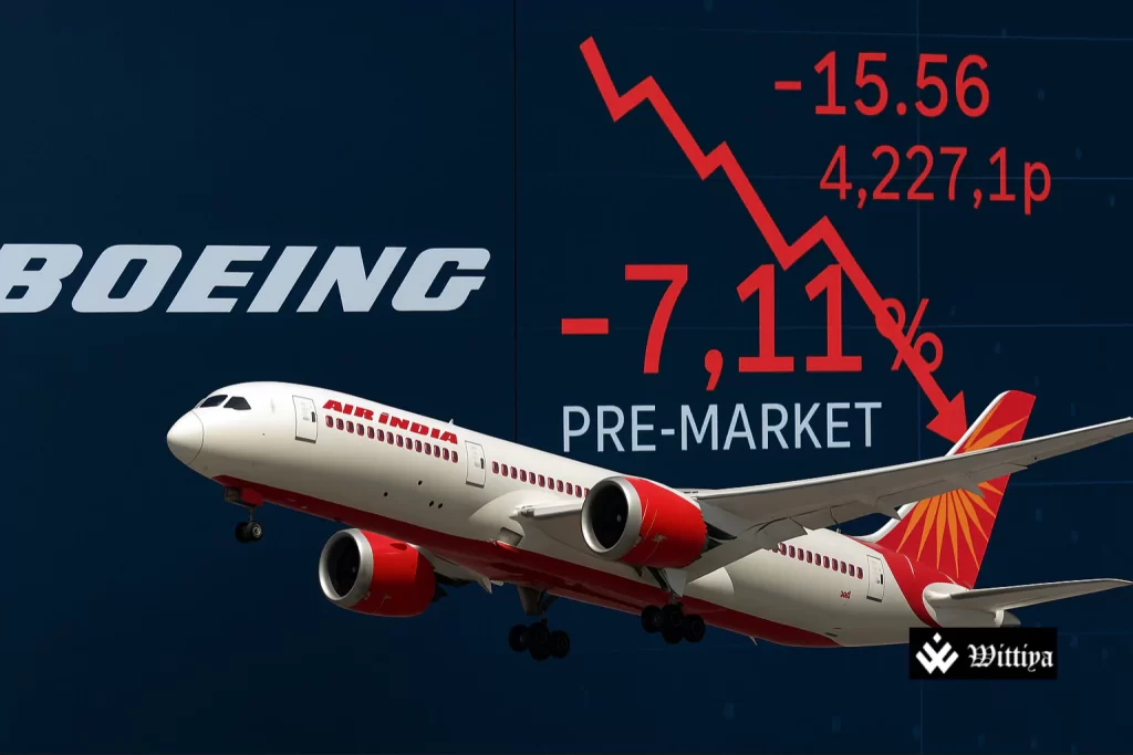 Air India aircraft on tarmac in Gujarat during accident investigation