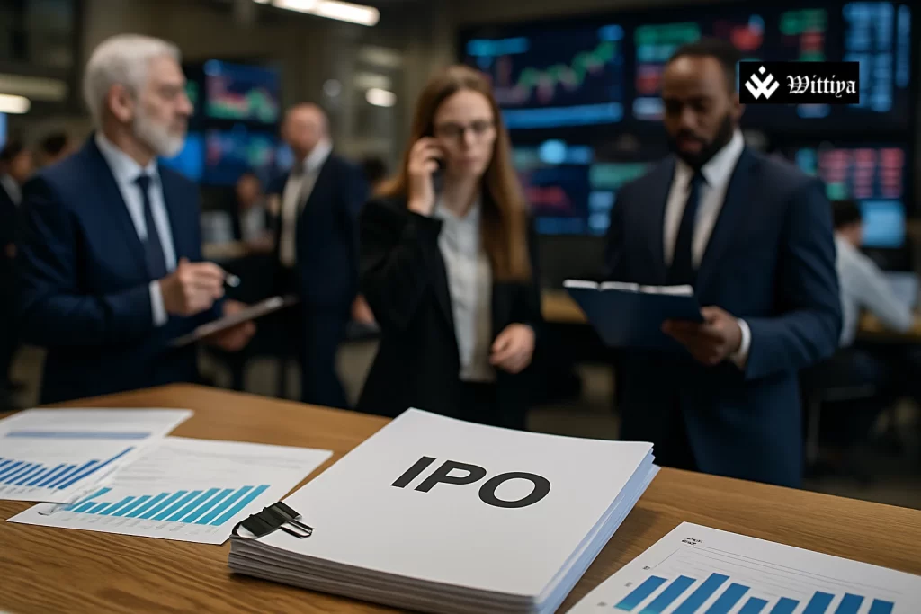 Stock exchange display board ahead of Arisinfra IPO and SME listings with Dalal Street buzz