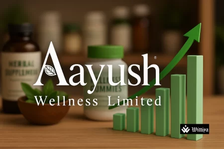 Aayush company stock chart showing record-high performance in India’s wellness sector