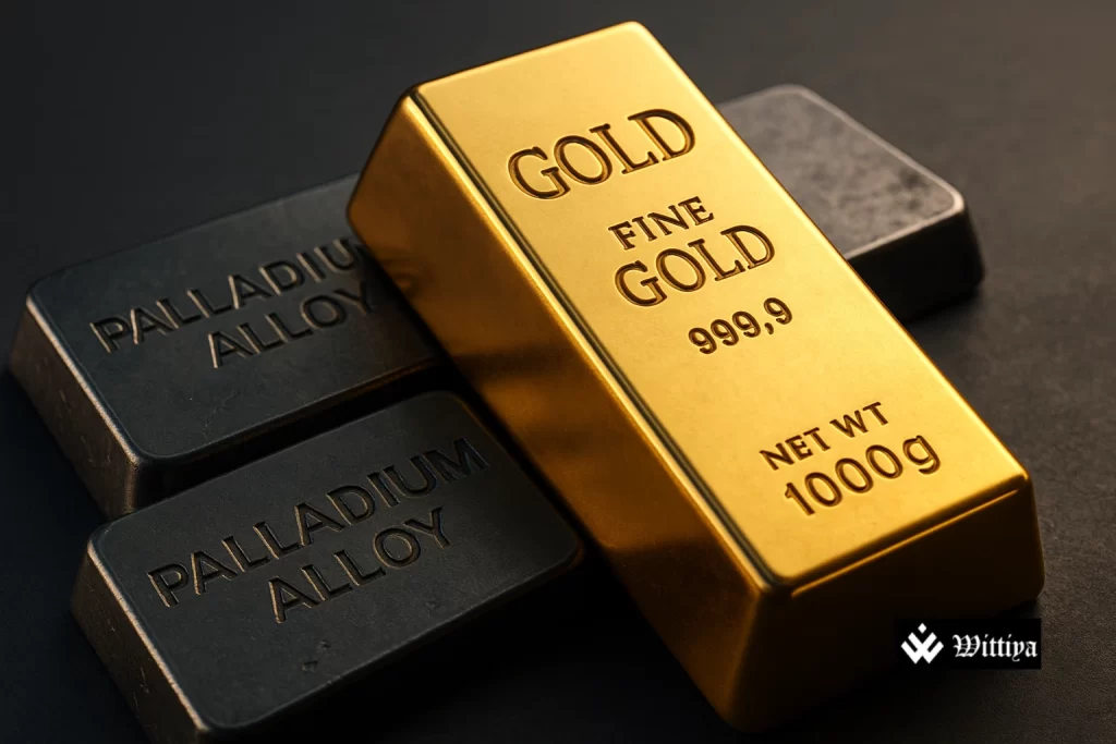 Gold alloy samples under inspection leading to new Indian import rules