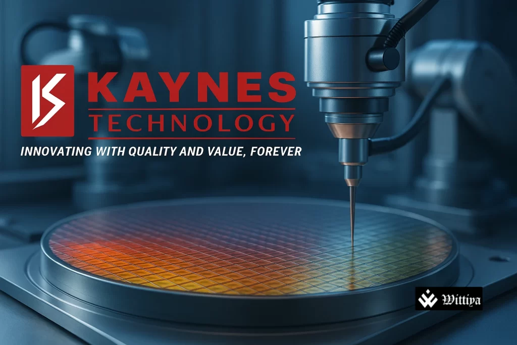 Kaynes Semicon and Fujitsu executives signing semiconductor partnership agreement