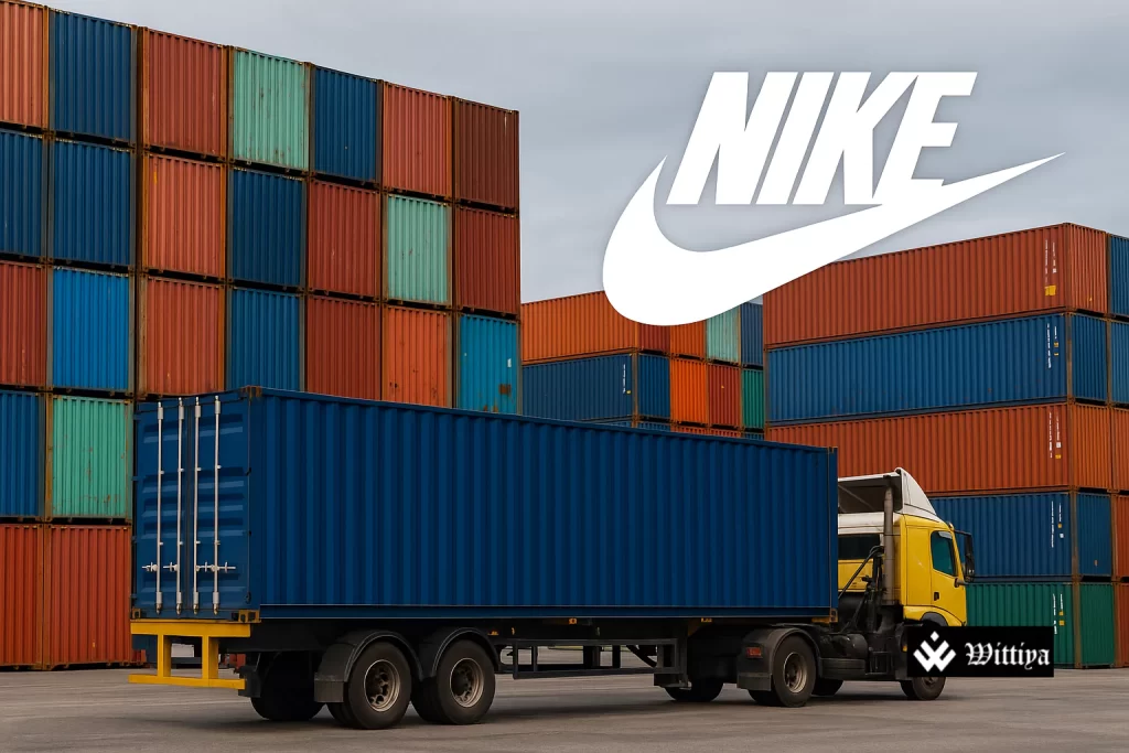 Nike shoes in a retail store amid rising prices due to tariff impact