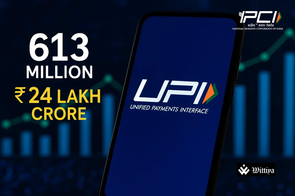 Digital Payments Peak as UPI Logs 613 Million Daily Transactions UPI daily transactions reach 613 million in June 2025