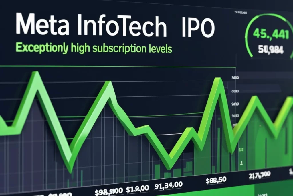 Investors in discussion at Meta Infotech IPO launch event