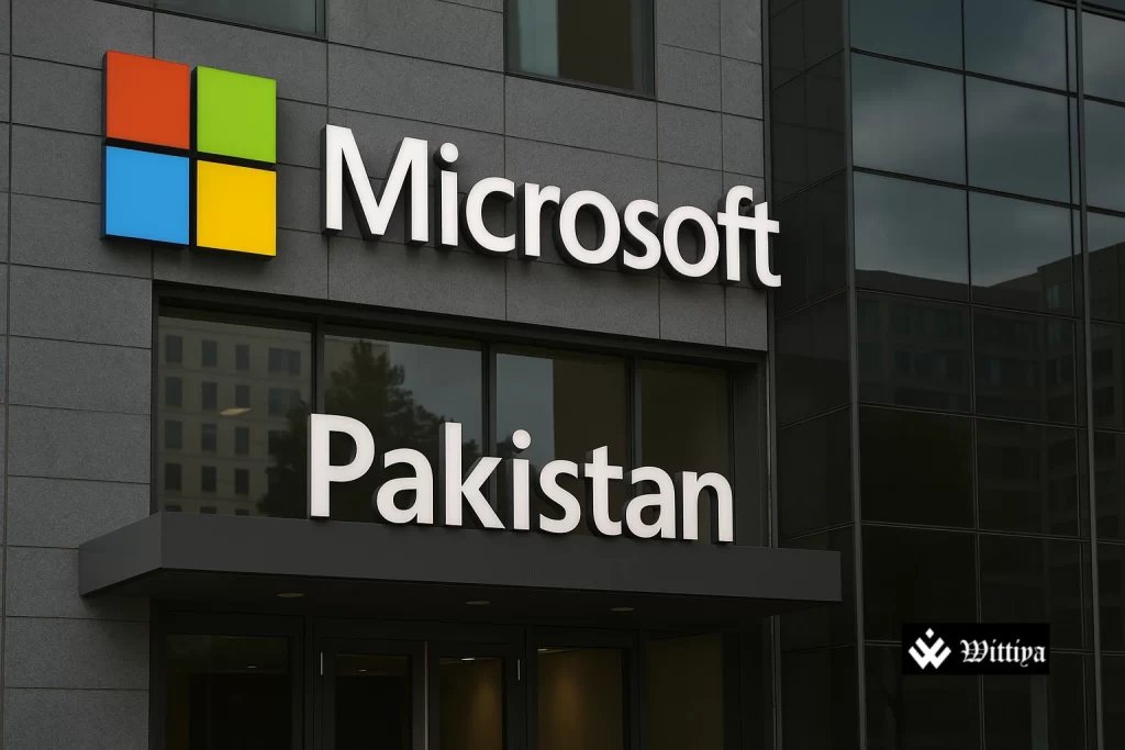 Microsoft logo removed from office building in Pakistan amid economic turmoil