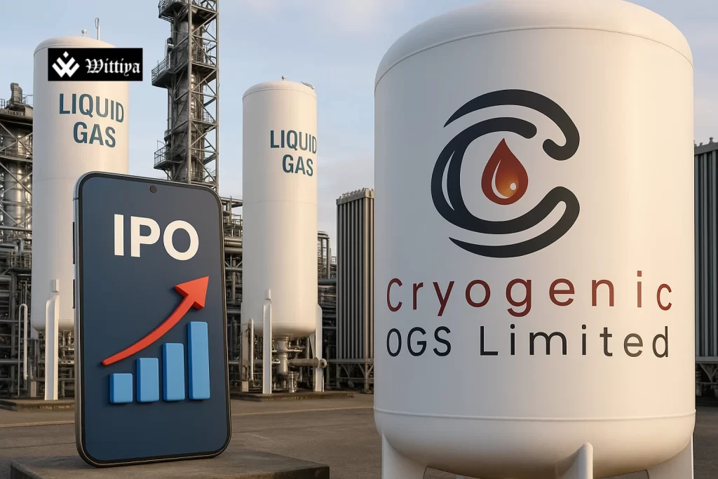 Cryogenic OGS IPO graph showing 68% grey market premium