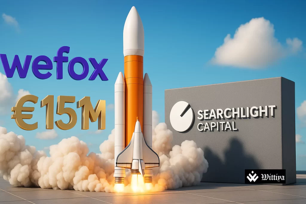 Wefox logo with €151 million funding visuals underscoring global insurance expansion